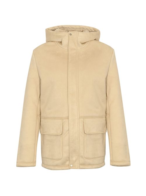 Giacca effetto suede con shearling all'interno DANIELE ALESSANDRINI | DA1FW26J007165